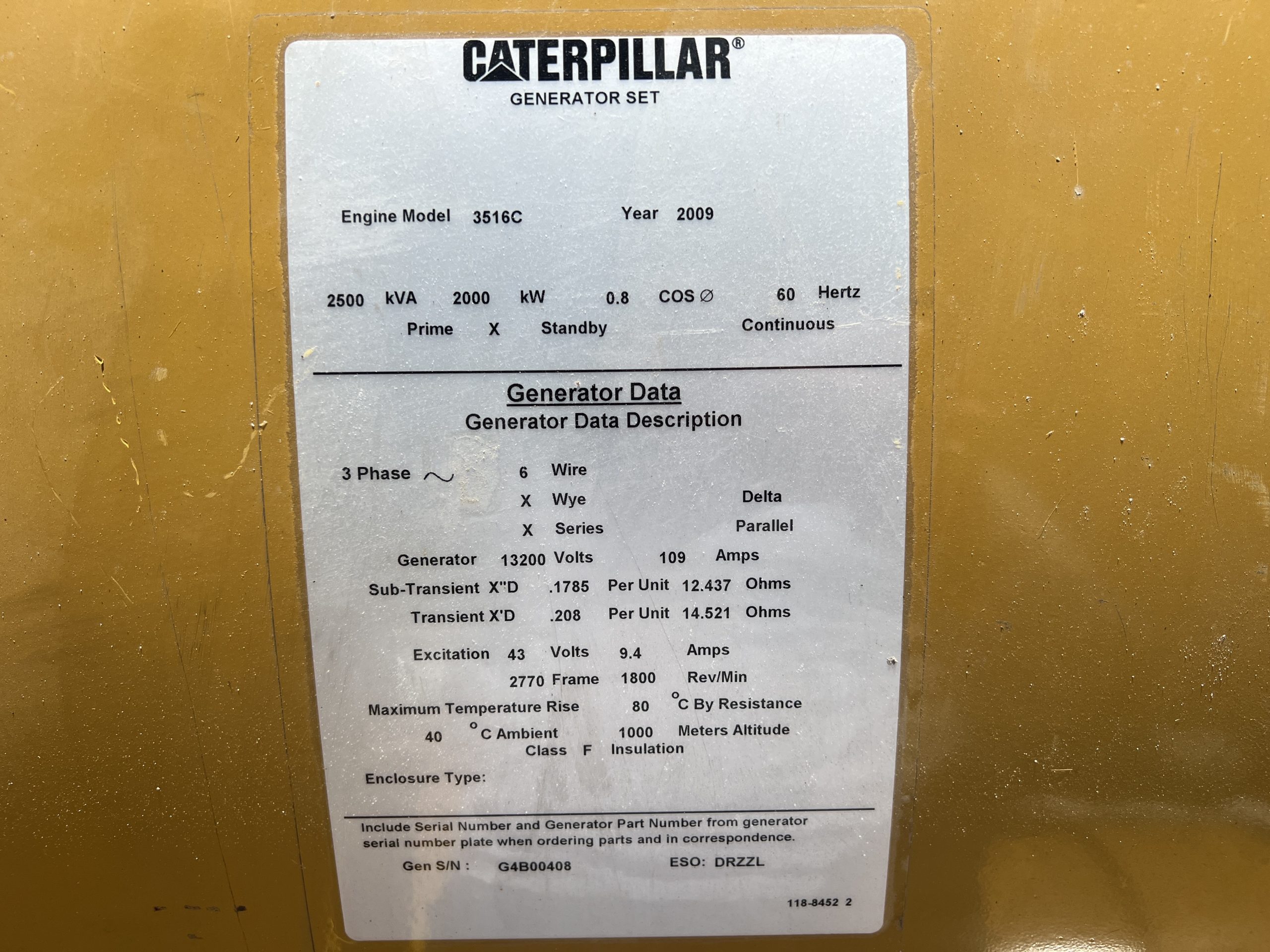 Used CAT SR4B HV Generator End 2