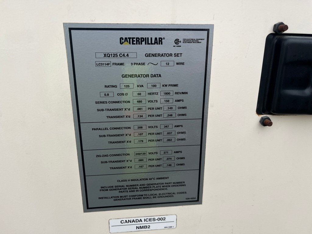 CAT XQ125 Generator Set (17)